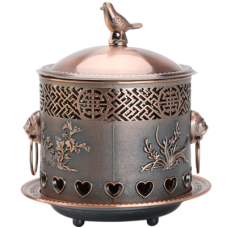 鑄鋁鍍銅宮廷小鳥造型迷你火鍋